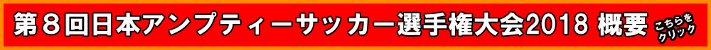 アンプティサッカー2018大会概要